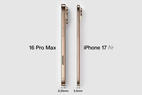 El iPhone 17 Air es sorprendentemente delgado comparado con los iPhone 16